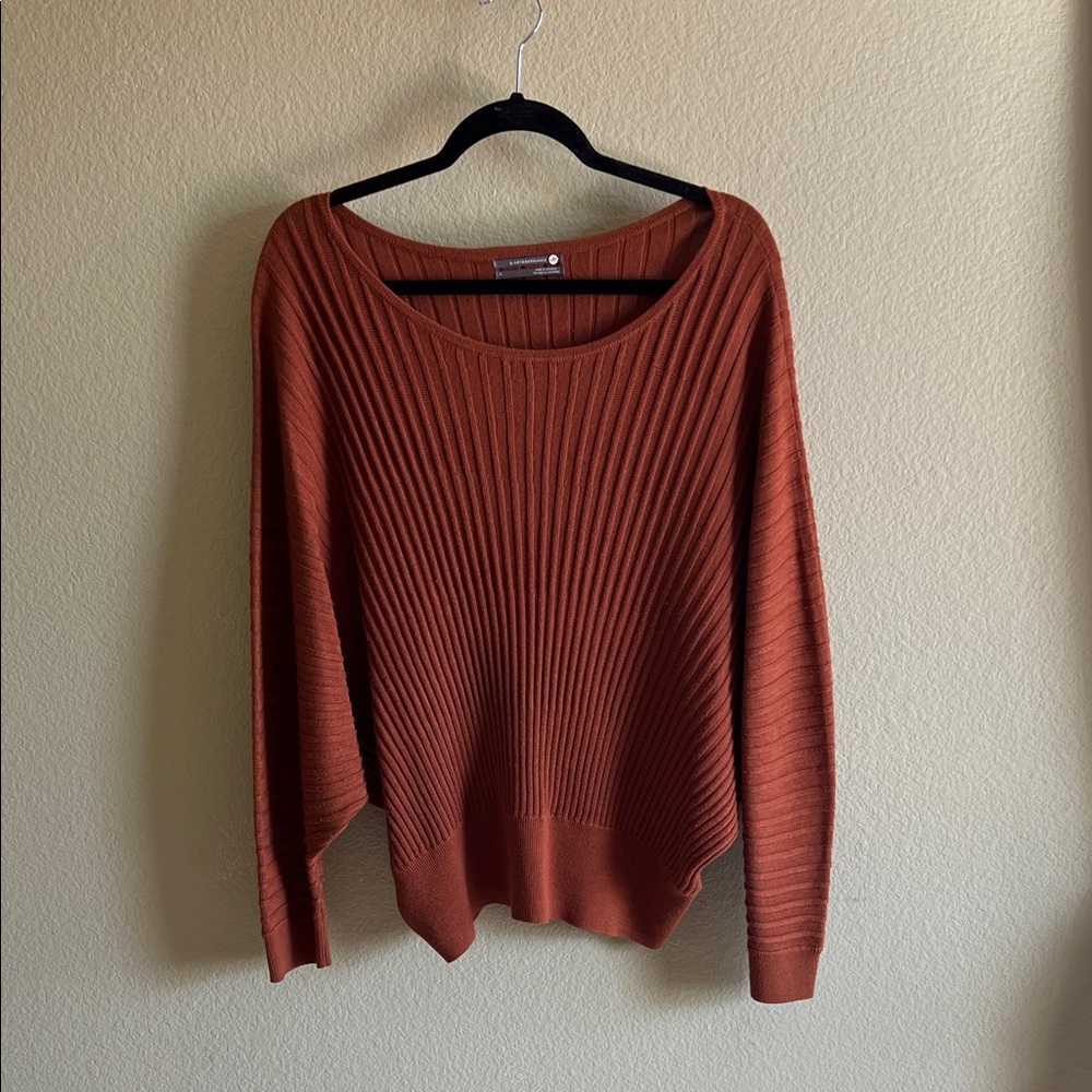 Rust Batwing Sweater